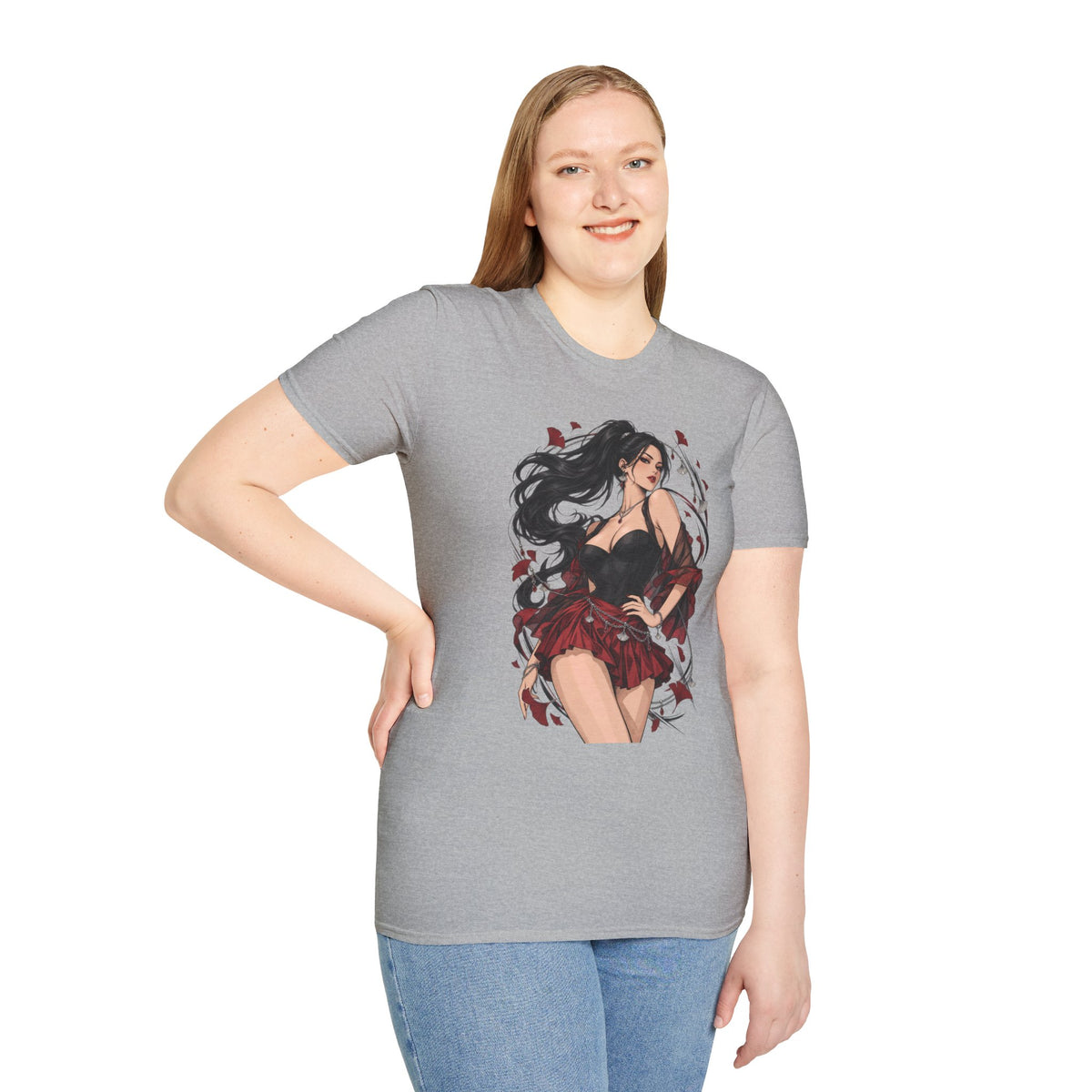 Victoria | Japanese Anime Style Sexy Pin Up Girl Graphic Shirt