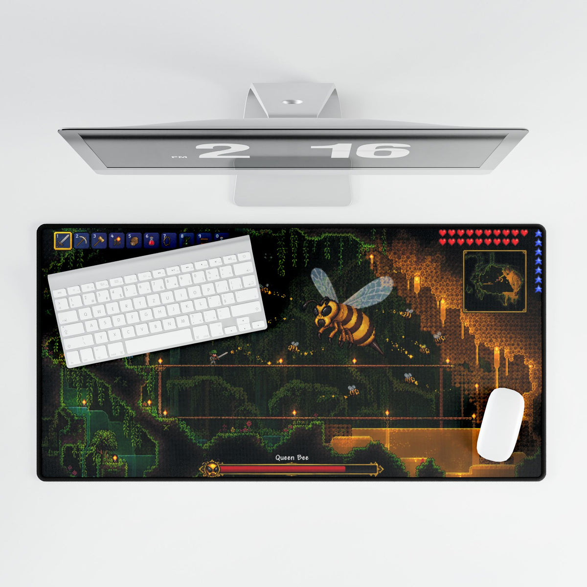 Terraria Desk Mat | Bee Boss Fight Mouse Pad