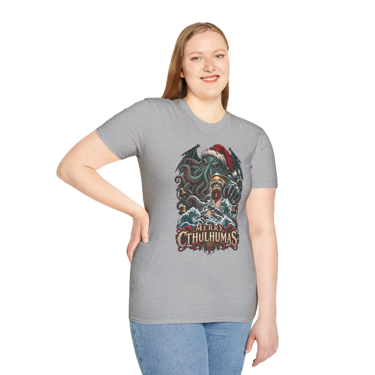 Merry Cthulhumas | Cthulhu Christmas T-Shirt