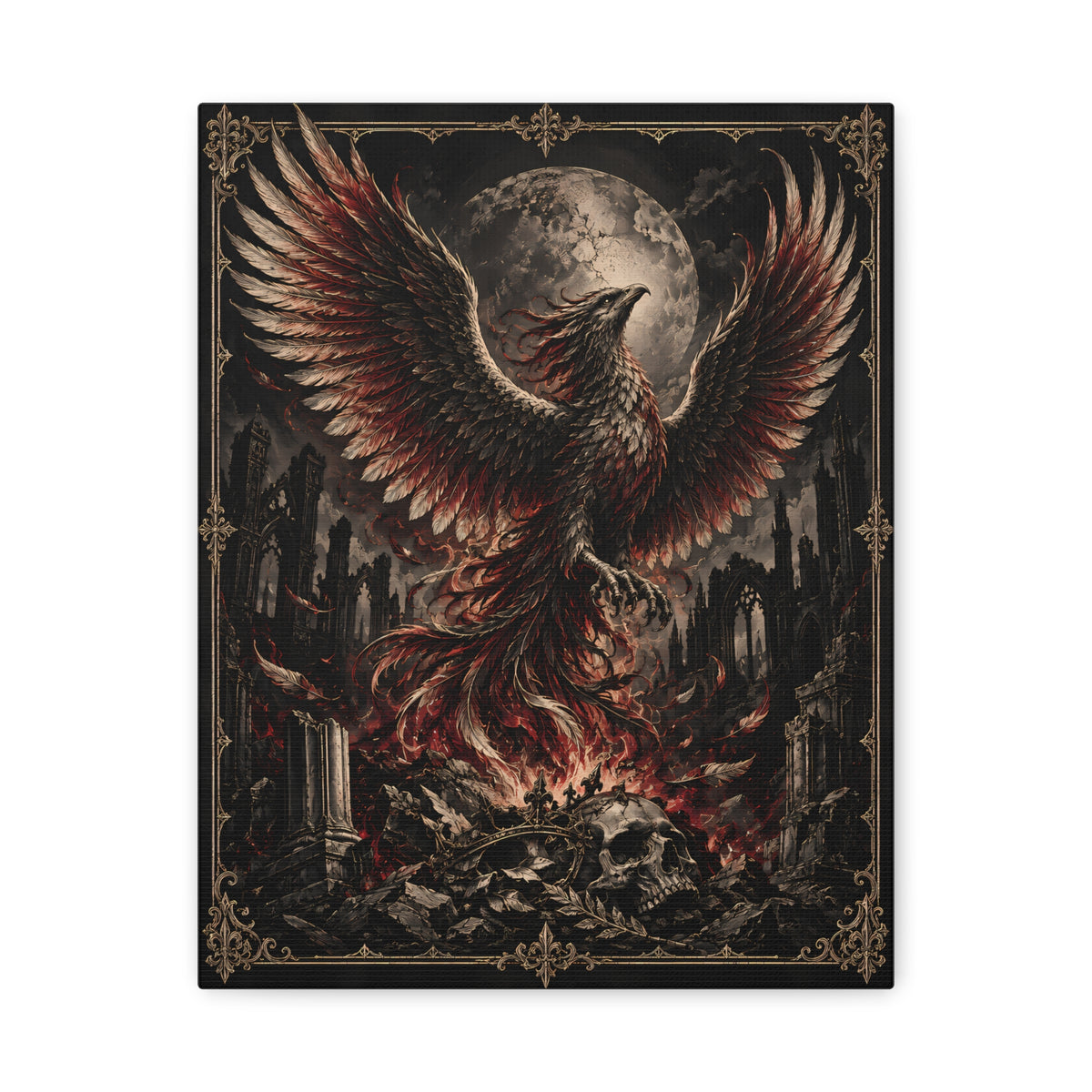 Canvas | Gothic Phoenix | Occult Wall Art
