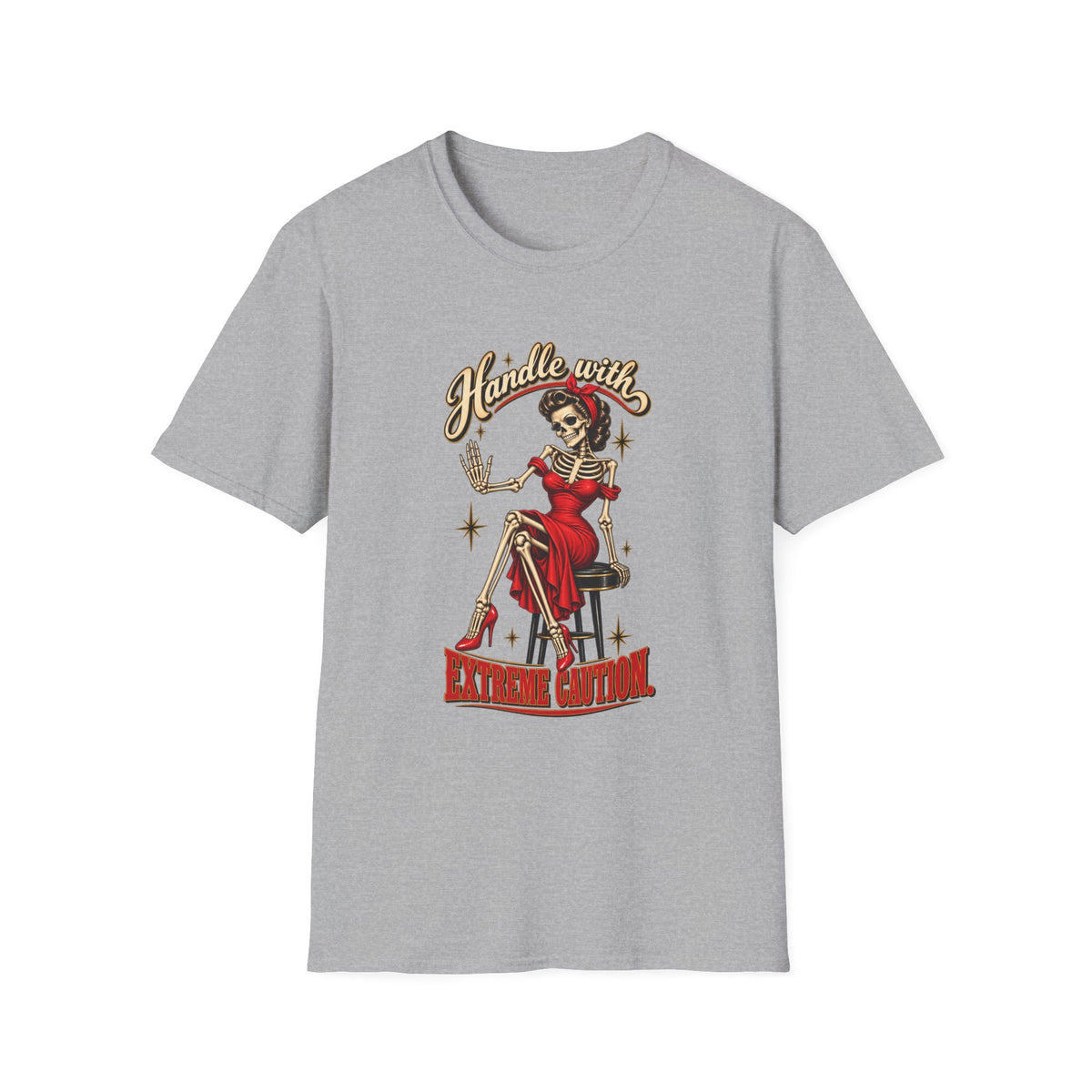 Pinup Skeleton | Handle With Care Tee