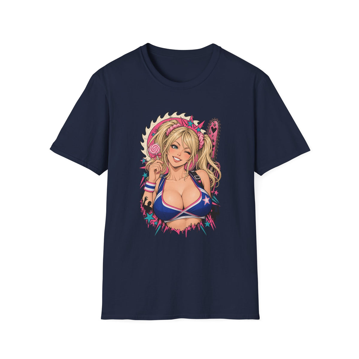 Juliet Starling | Lollipop Chainsaw Game | Sexy Pinup Chainsaw Girl T-Shirt