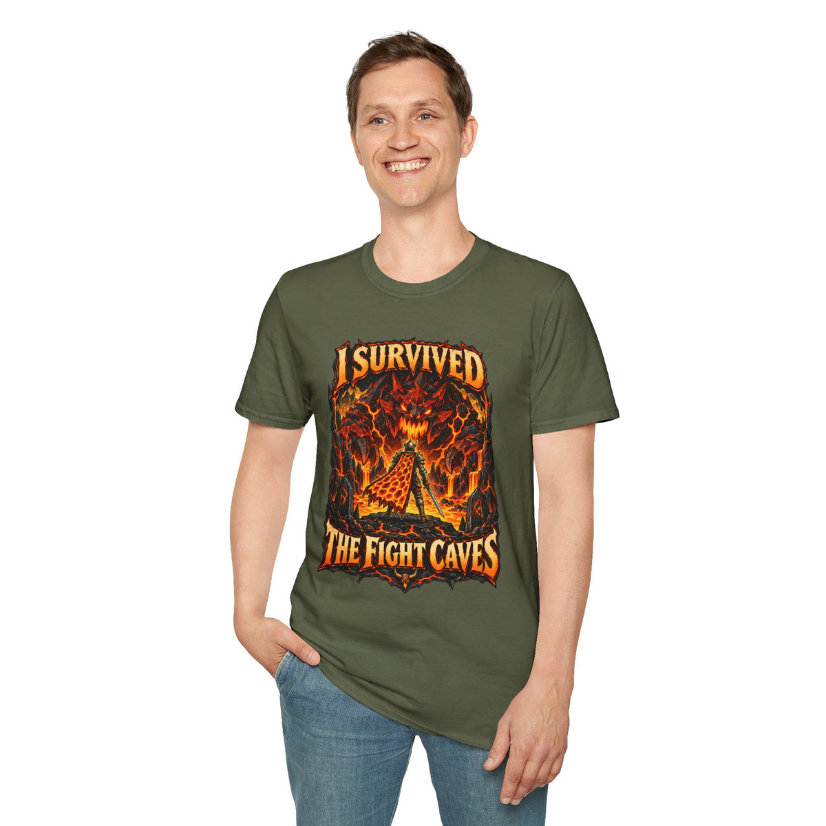 I Survived The Fight Caves Runescape / OSRS Inspired T-Shirt