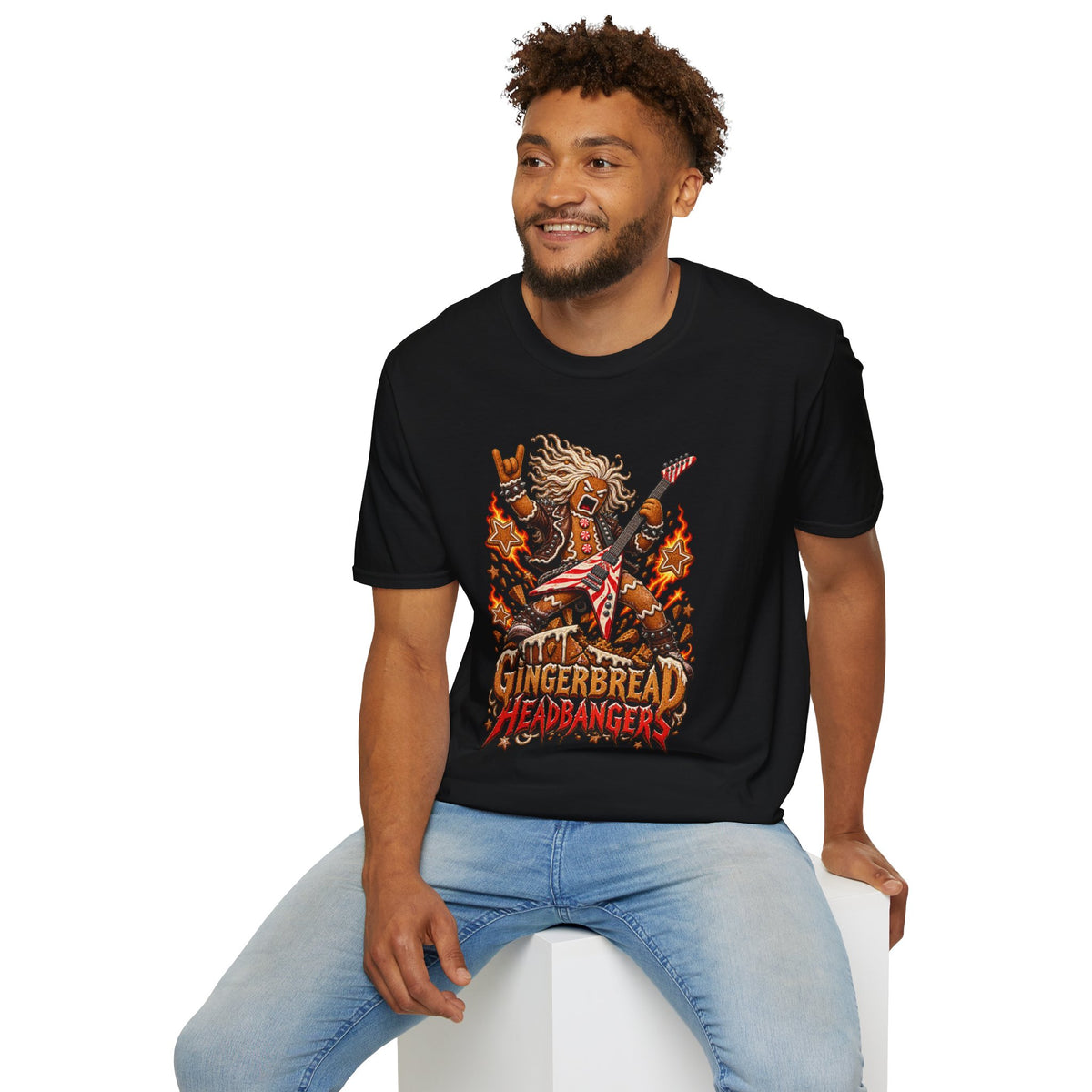 Gingerbread Headbangers | Christmas Funny Rock T-Shirt