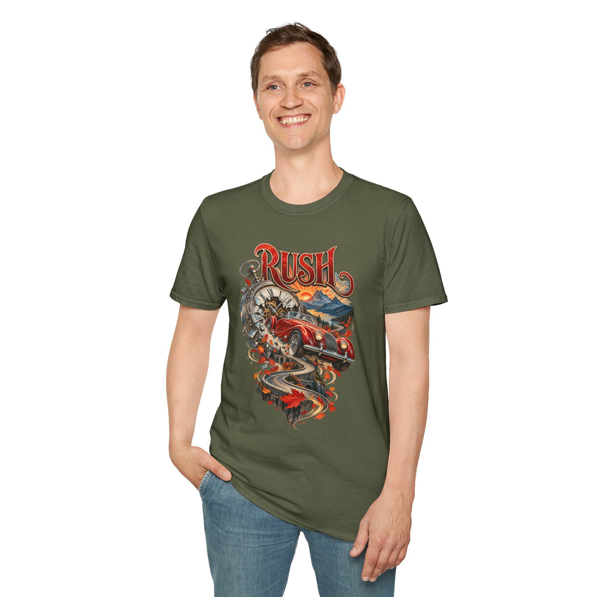 Rush | Prog Band | Red Barchetta | Graphic T-Shirt