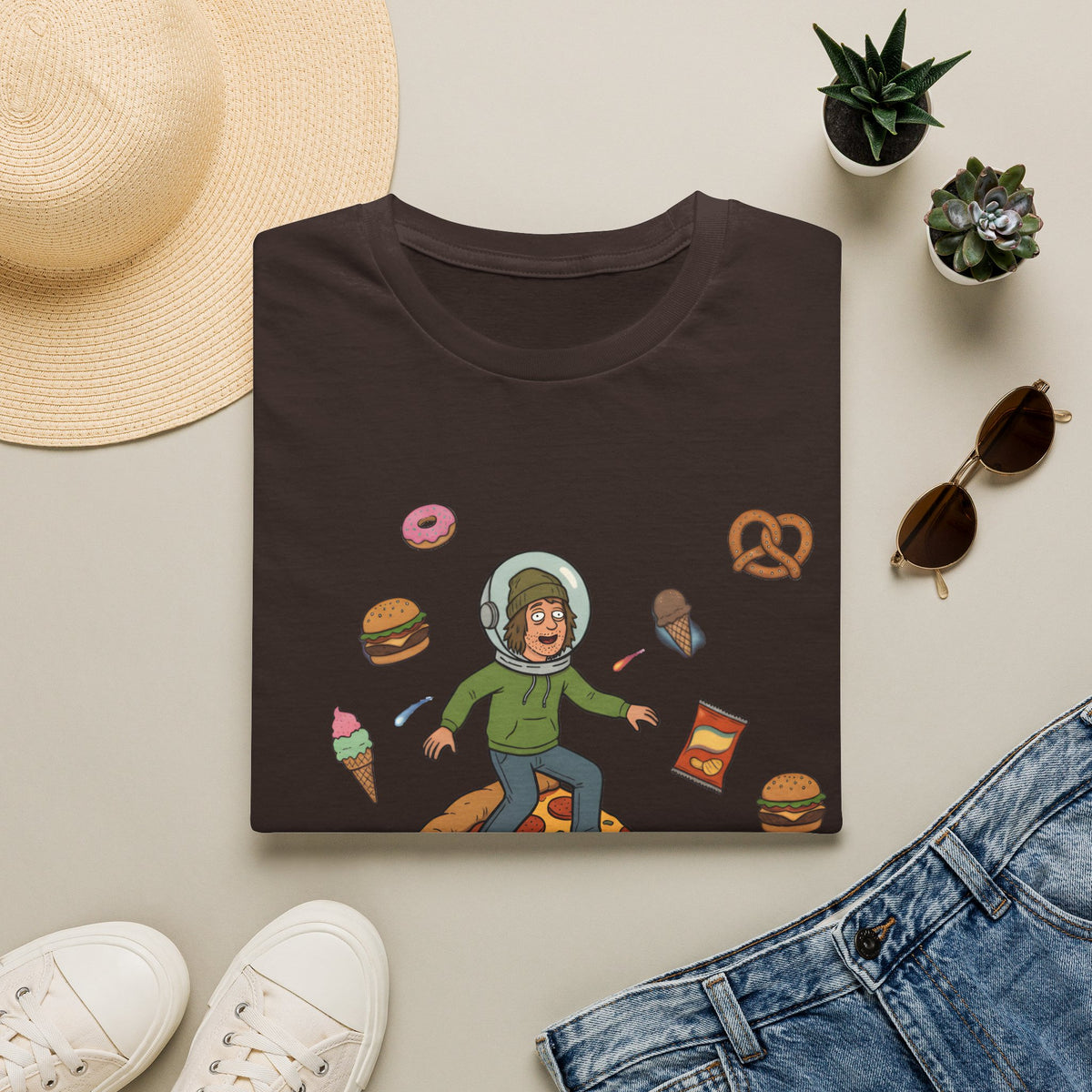 Pizza Ride - T-Shirt, Stoner / Weed Culture Stoner Design