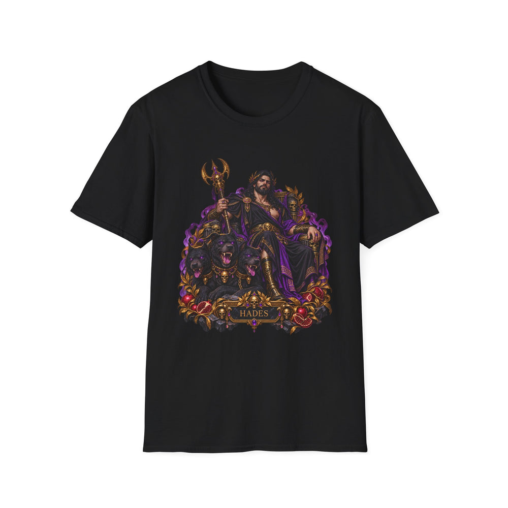 Hades and Cerberus T-Shirt, Greek Underworld God Mythology Art