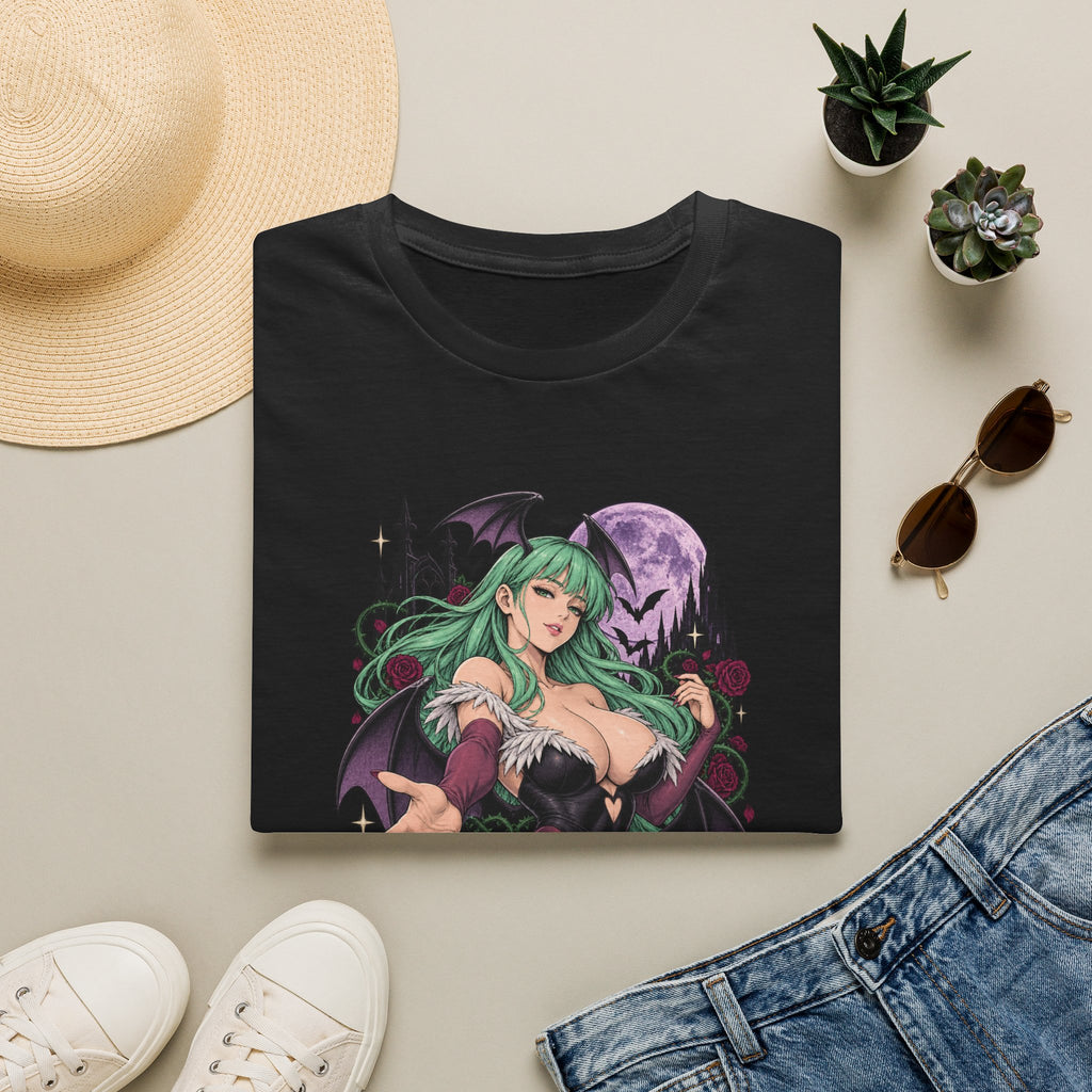 Morrigan | Sexy Succubus Pin Up Girl | Gothic Sorceress Halloween Gamer T-Shirt