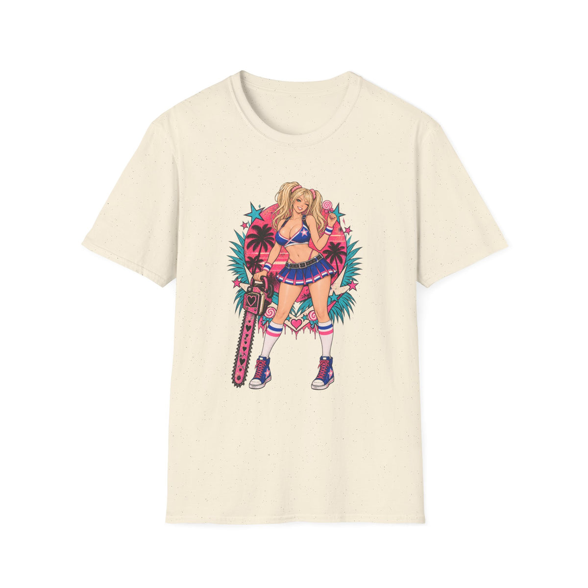 Juliet Starling | Sexy Pinup Beach Babe | Lollipop Chainsaw | Zombie Game T-Shirt