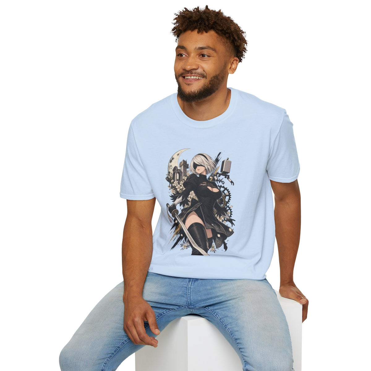 2B | Nier Automata | Anime Swordgirl Pin Up T-Shirt