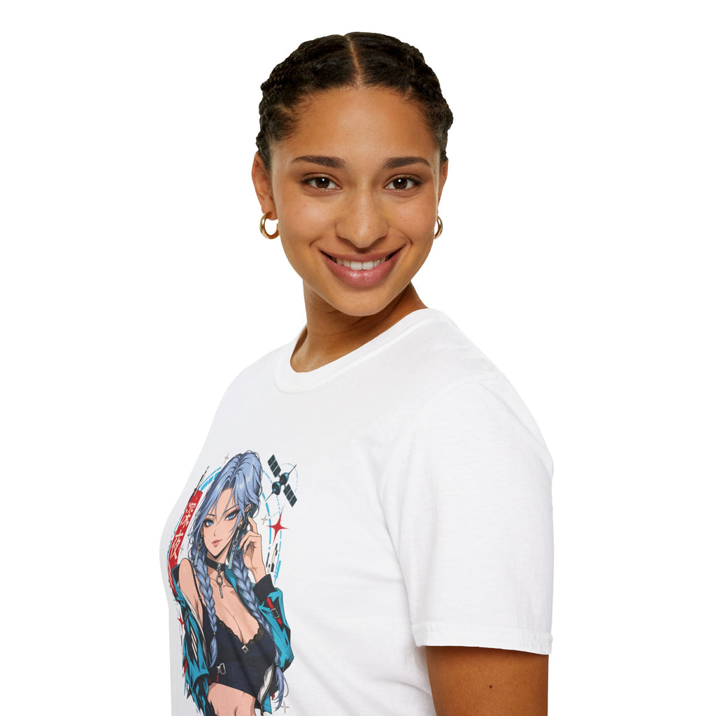 Ice | Sexy Anime Cyber Pin Up Girl Graphic T-Shirt