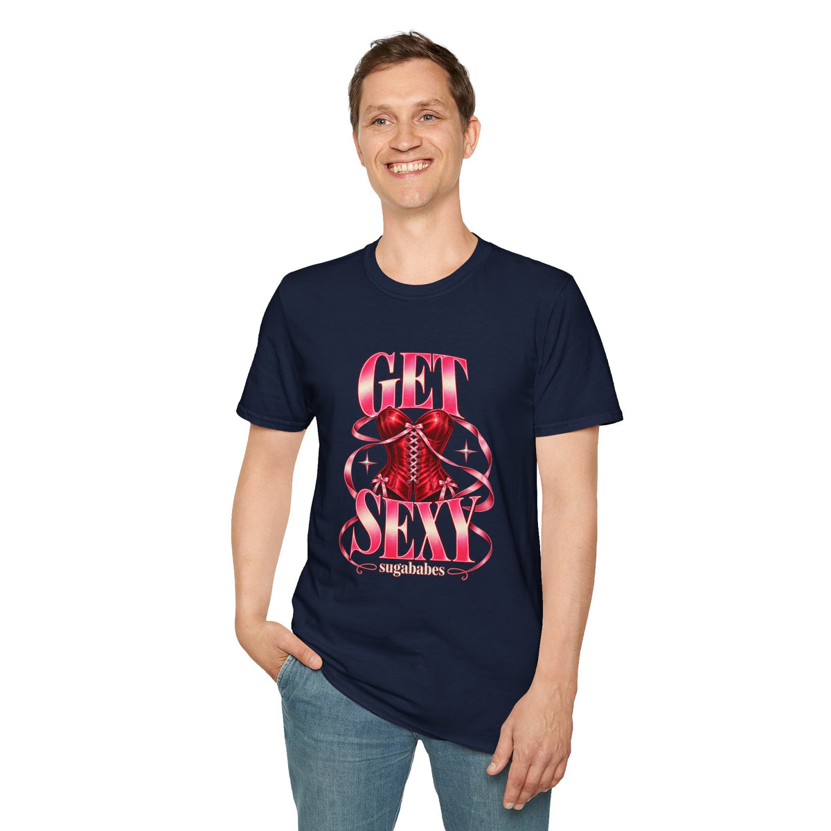 Get Sexy | Sugababes | Corset Retro Pink Y2K Vibe Graphic T Shirt