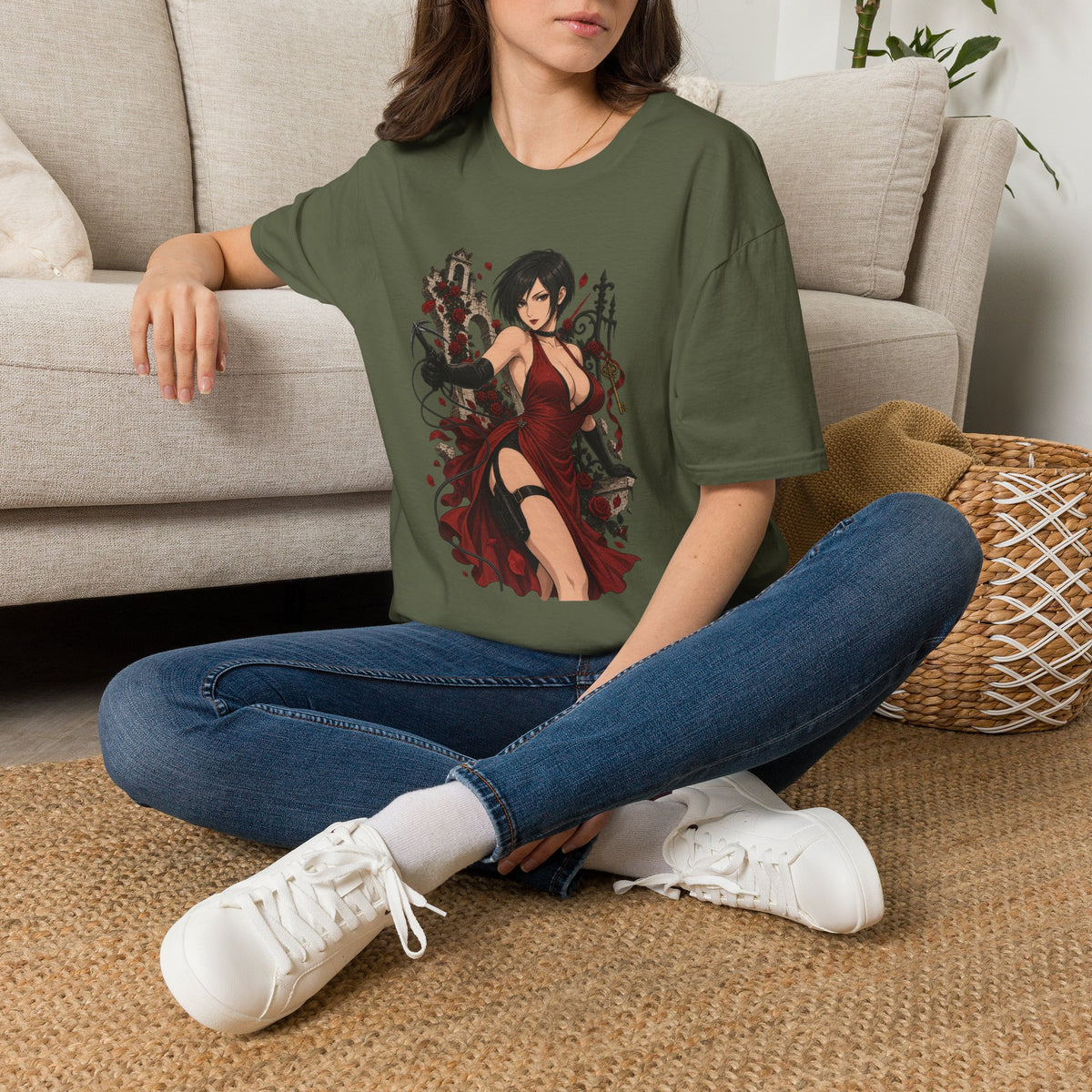 Ada Wong | Resident Evil | Anime Style Pin up Girl T-Shirt