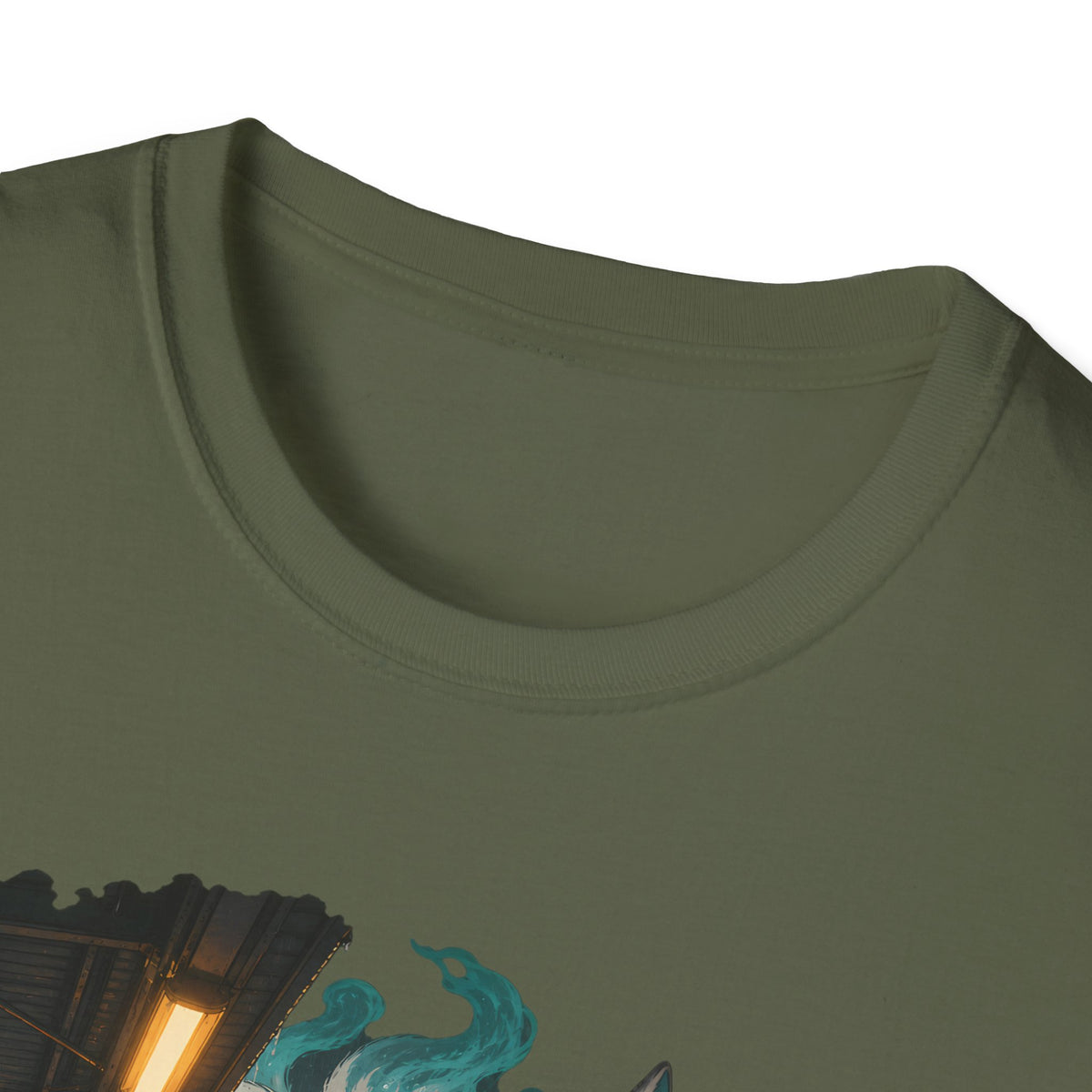 Wolf in the Rain | Last Train Home T-Shirt | Urban Nightscape Graphic Tee
