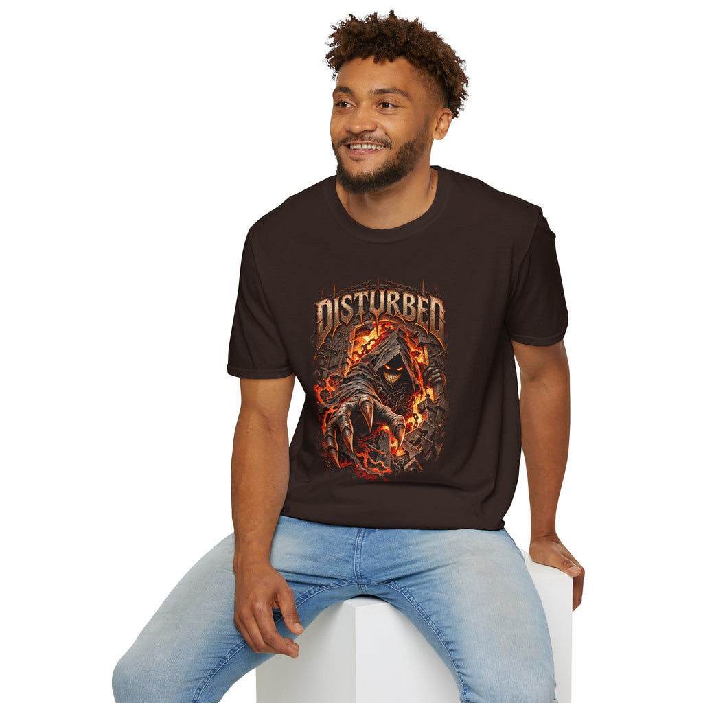Disturbed | The Guy | Flaming Heavy Metal Band T-Shirt