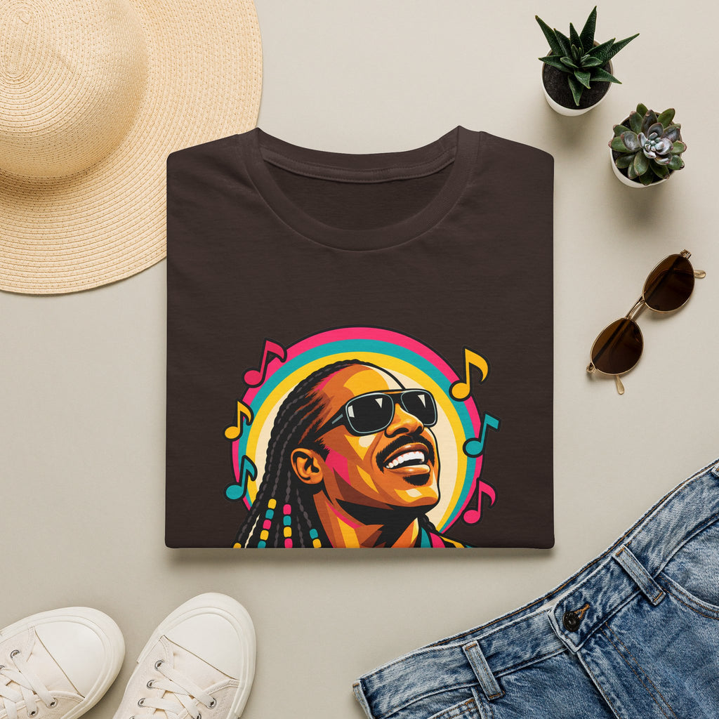 Stevie Wonder Life in Colour Music Legend Portrait T-Shirt