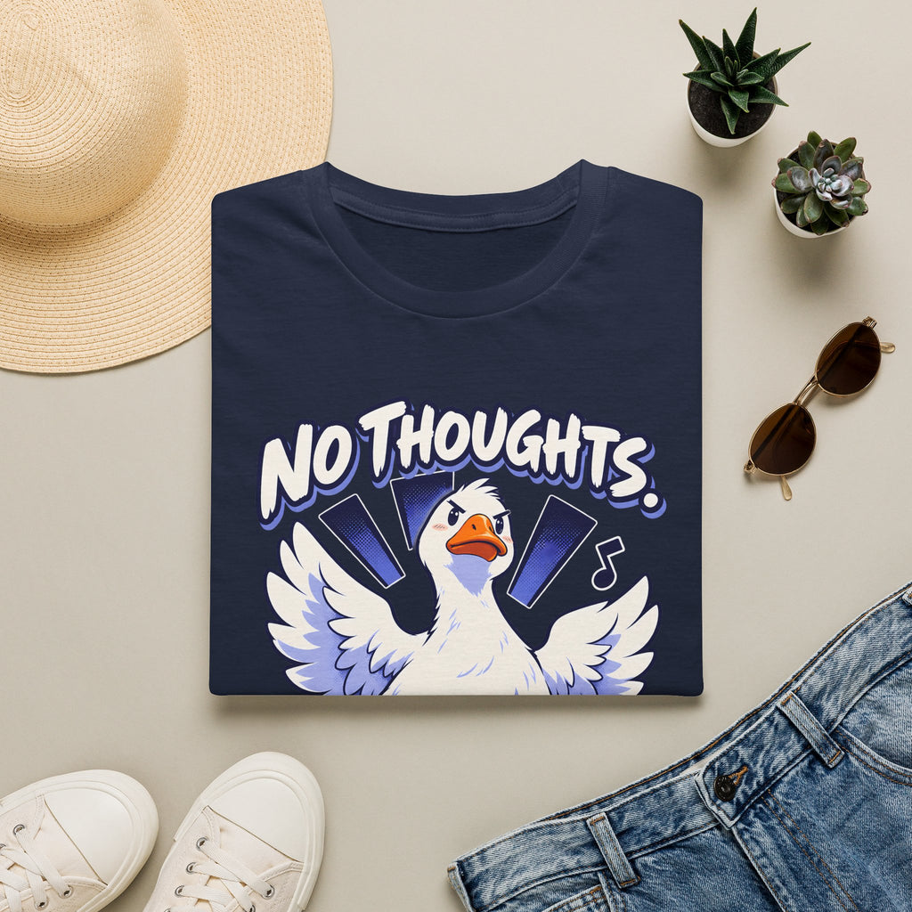Cute Goose | No Thoughts, Just Boss Music T Shirt