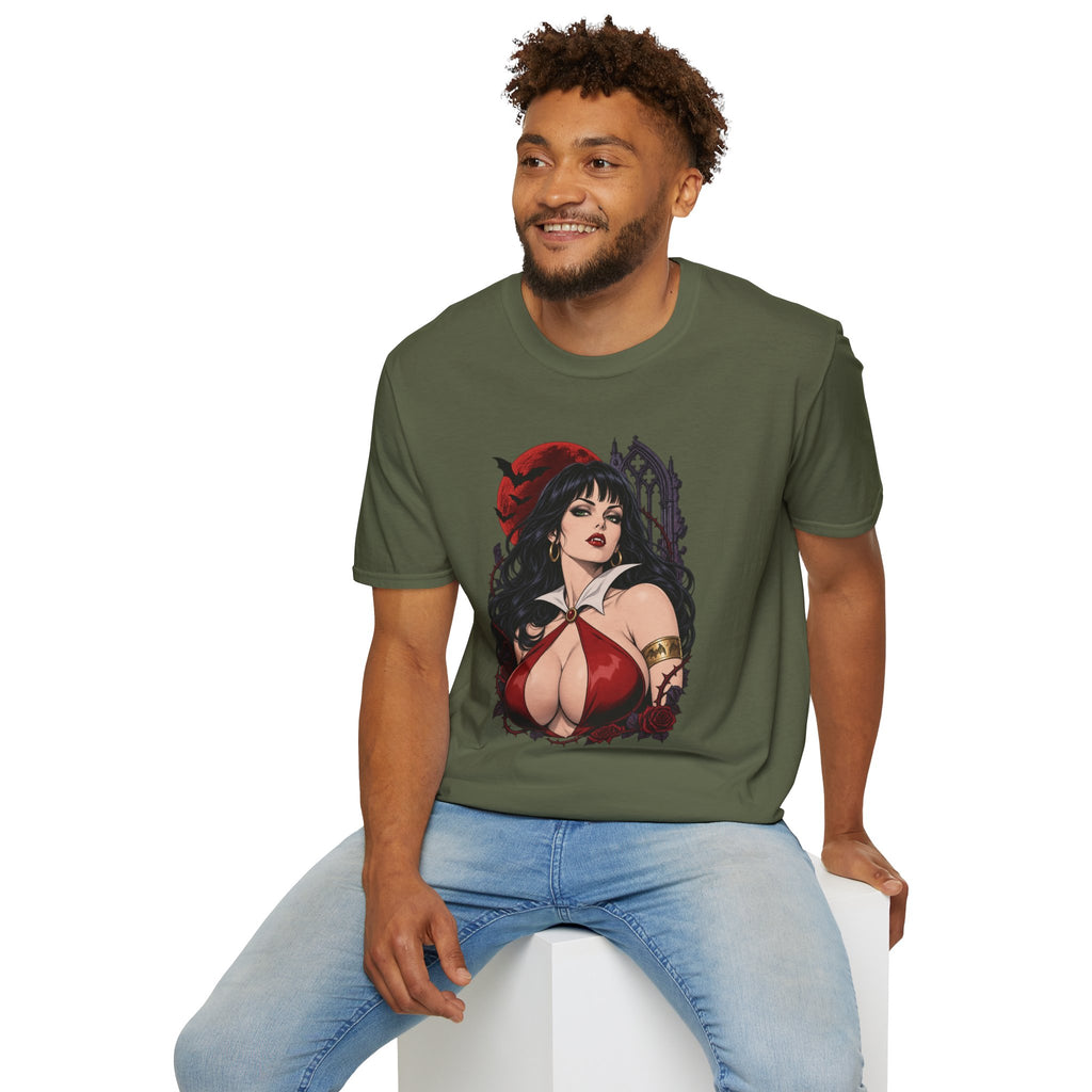 Vampirella | Sexy Halloween Vampire Pin Up Girl Sorceress Graphic T-Shirt