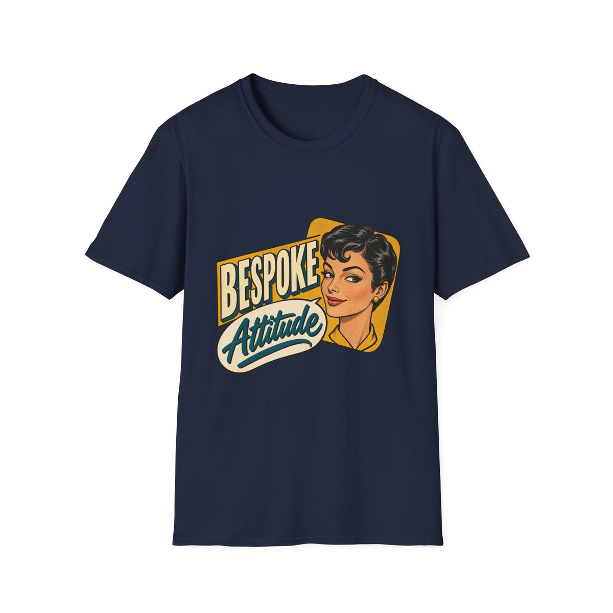 Bespoke Attitude Retro Style Graphic | Vintage 1950s Pinup Tee