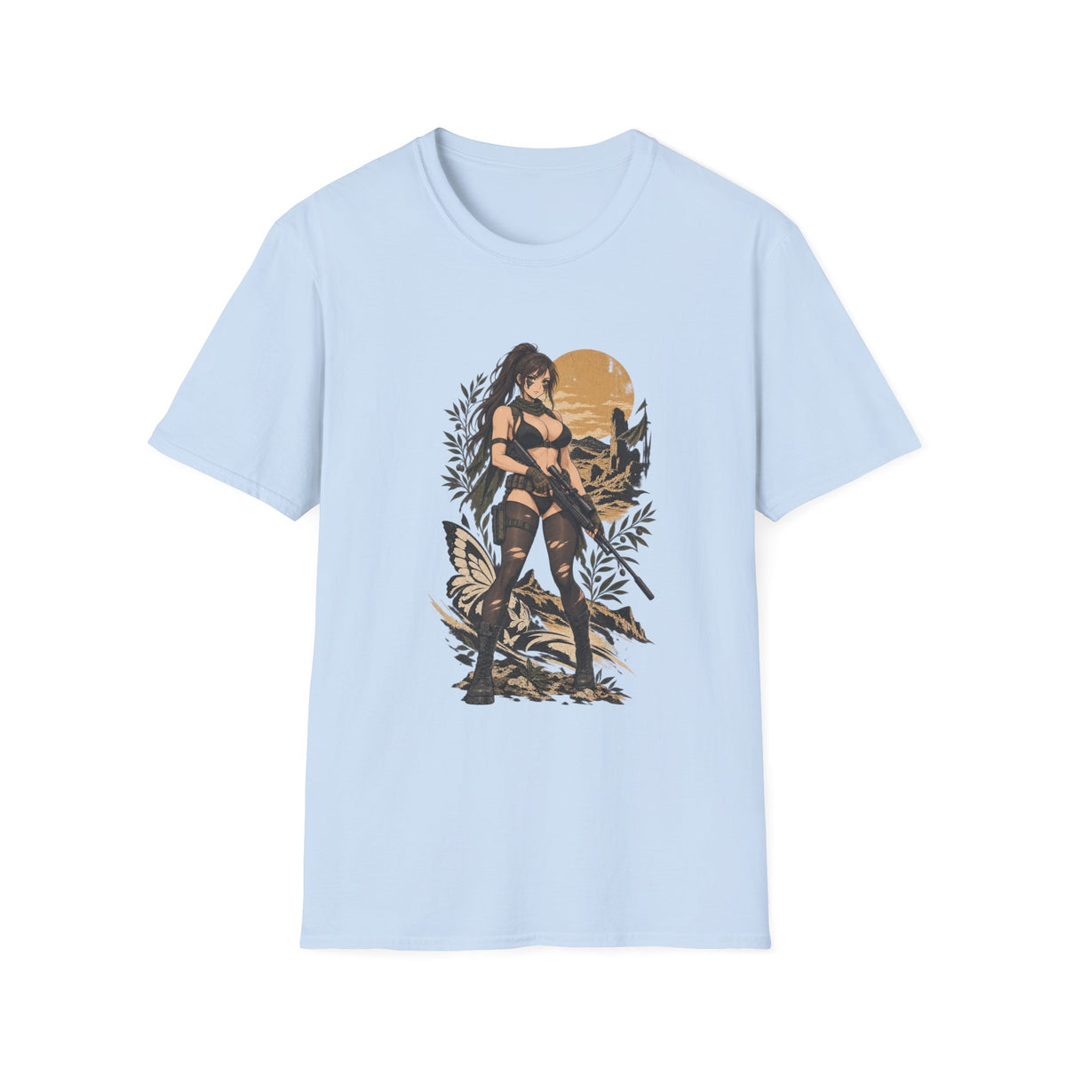 Quiet | Metal Gear | Sexy Sniper Pin up Fantasy Warrior Woman T-Shirt