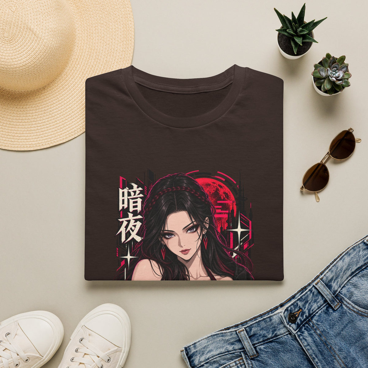 Noir | Sexy Anime Vampire Pin Up Girl | Waifu T-Shirt
