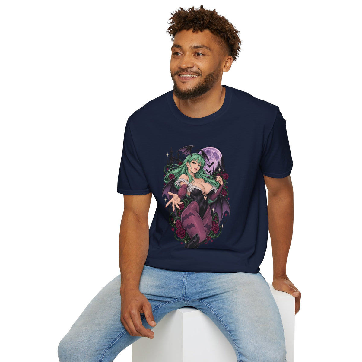 Morrigan | Sexy Succubus Pin Up Girl | Gothic Sorceress Halloween Gamer T-Shirt