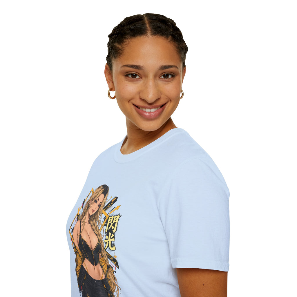 Sunny | Sexy Pin Up Golden Samurai Hot Girl T-Shirt