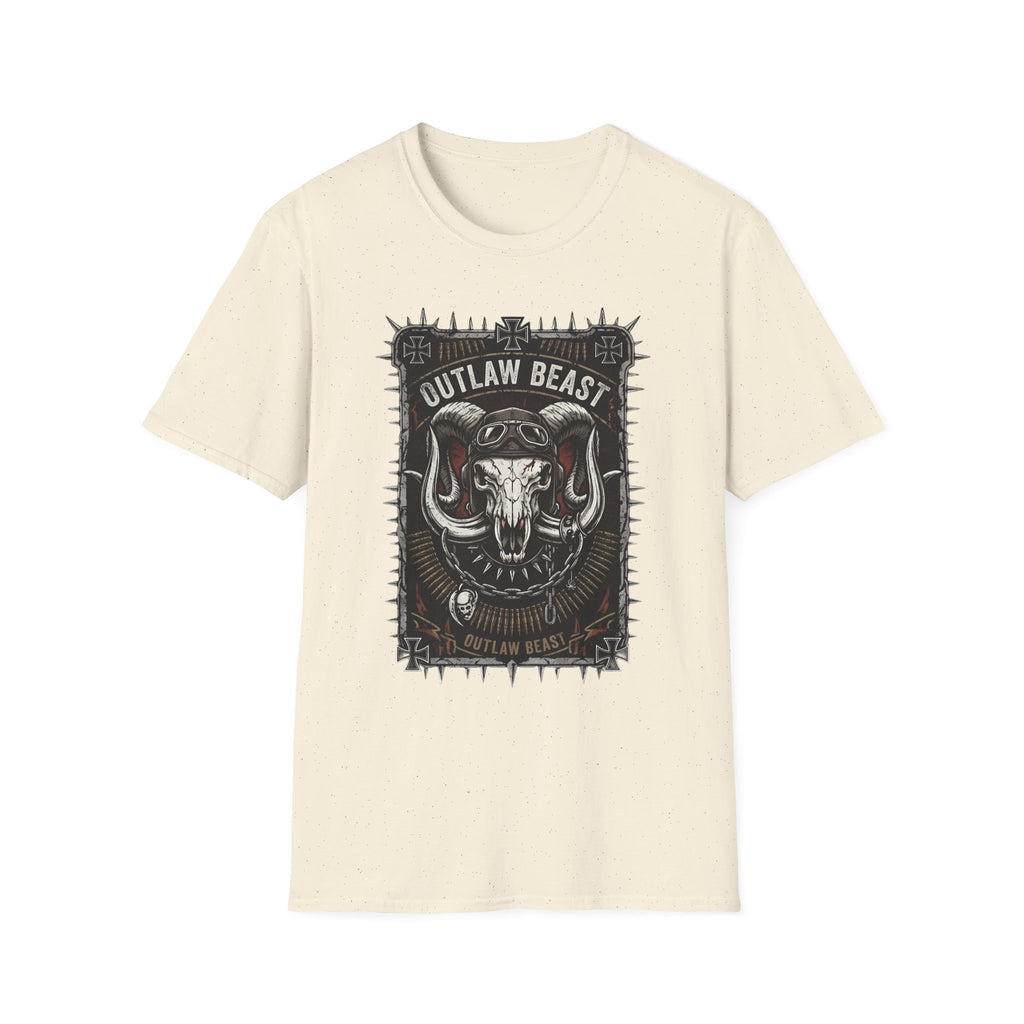 Outlaw Beast Skull T-Shirt — Biker Ranch Graphic Tee