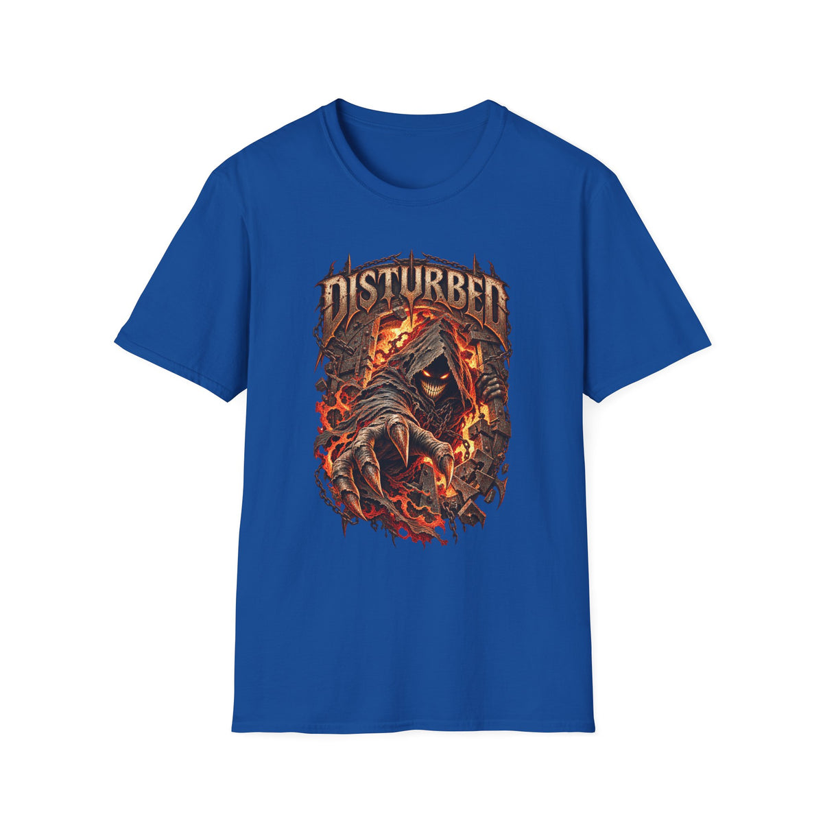 Disturbed | The Guy | Flaming Heavy Metal Band T-Shirt
