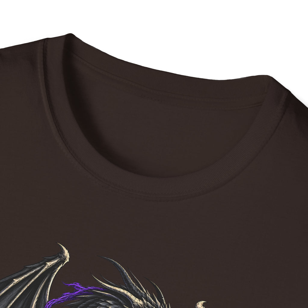 Onyx Storm Dragon T-Shirt | Book Inspired Gothic Lightning Fantasy Tee