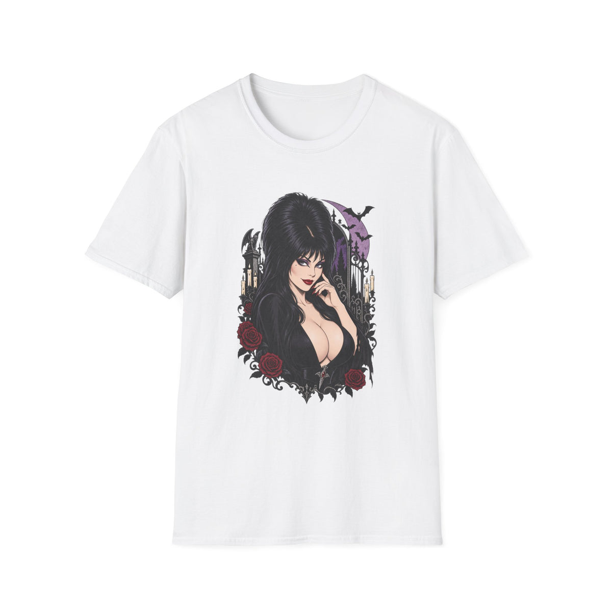 Elvira | Mistress of the Dark | Gothic Vampyress Pinup Girl | Sexy Halloween T-Shirt