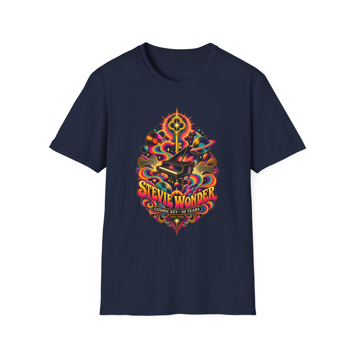Stevie Wonder Psychedelic Key Songs In The Key of Life T-Shirt