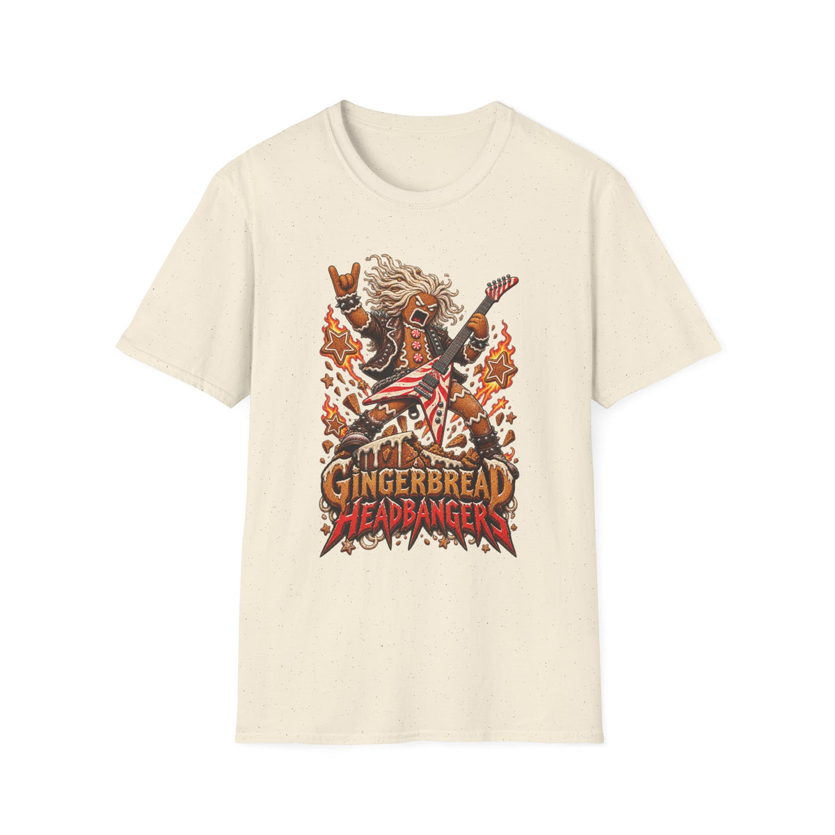 Gingerbread Headbangers | Christmas Funny Rock T-Shirt