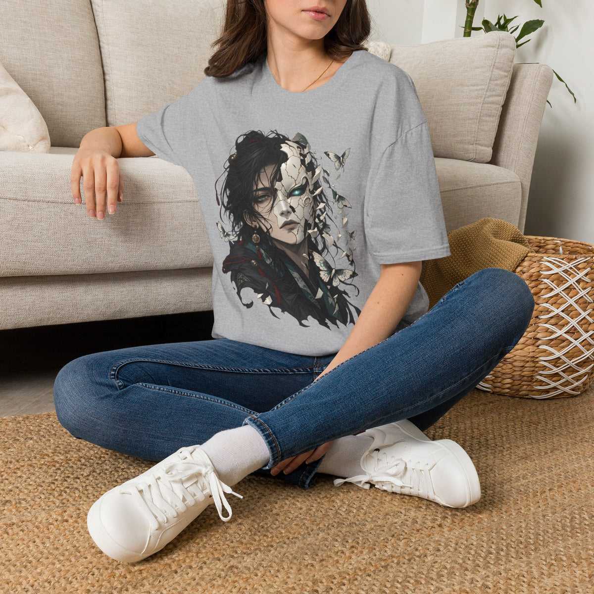 Mask Unfurls | Japanese Anime Style Mask Graphic Shirt