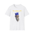 “92 is half of 99” Graphic T‑Shirt — Retro Pixel King Math Humor Tee