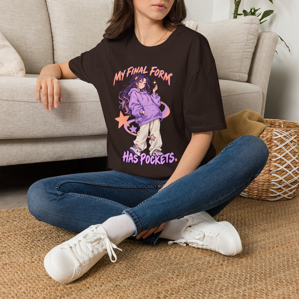 My Final Form Has Pockets | Cute Anime Girl Graphic Tee
