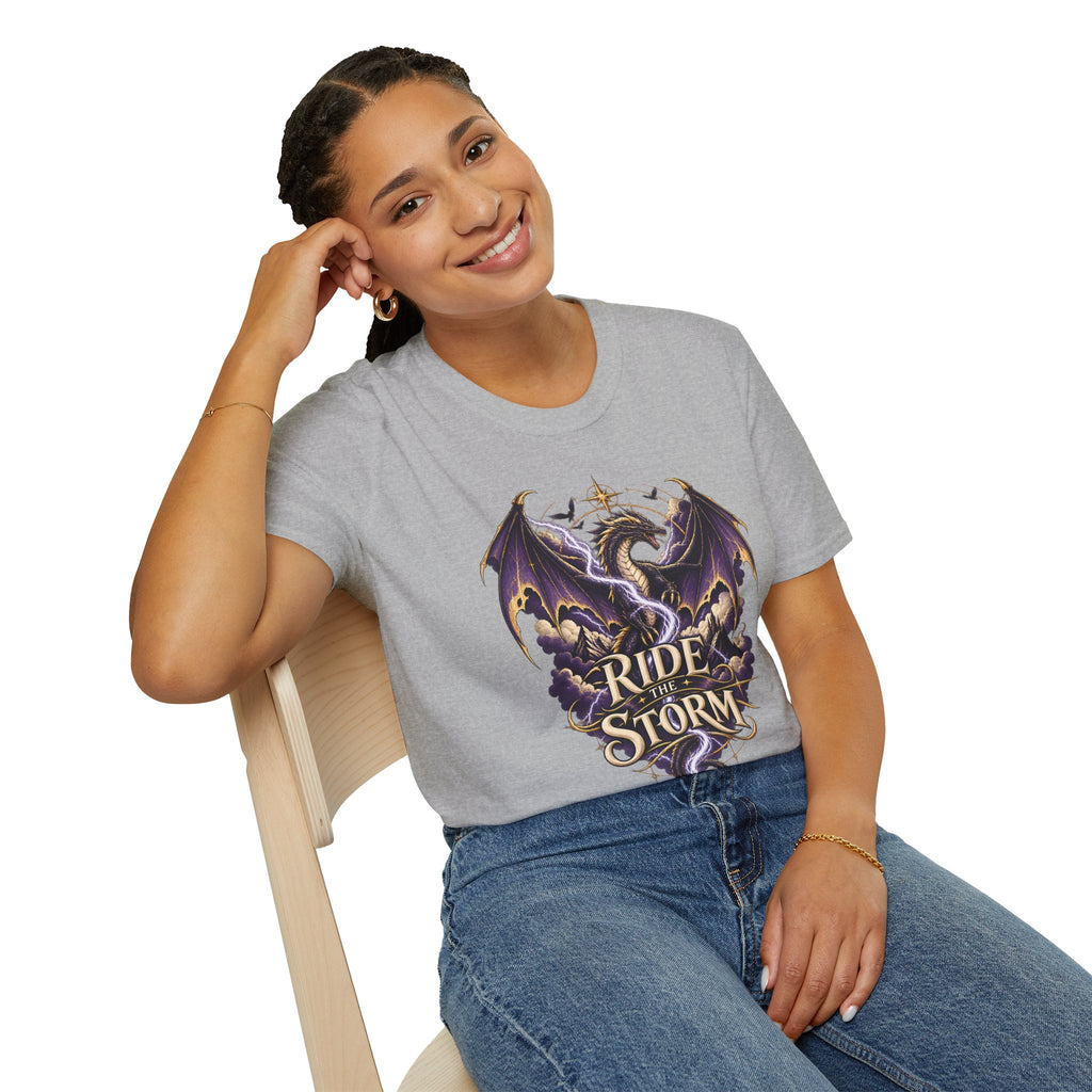 Ride the Storm | Fourth Wing Book Inspired Dragon T Shirt