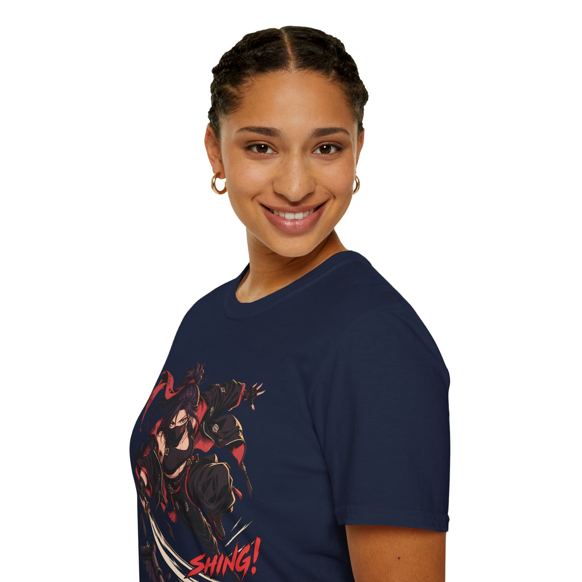 SHING! | Rooftop Samurai Girl | Japanese Anime Style Fight Shirt