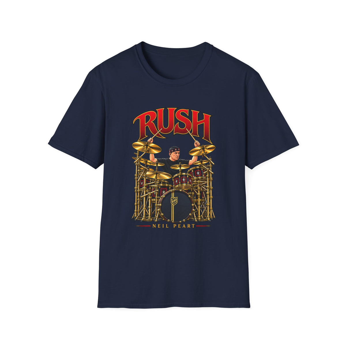 Rush | Neil Peart Drum Solo | Prog Rock Drummer Graphic T-Shirt