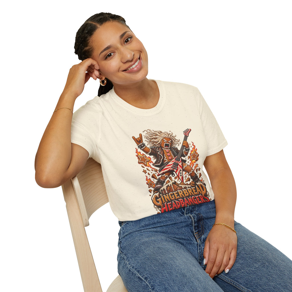 Gingerbread Headbangers | Christmas Funny Rock T-Shirt