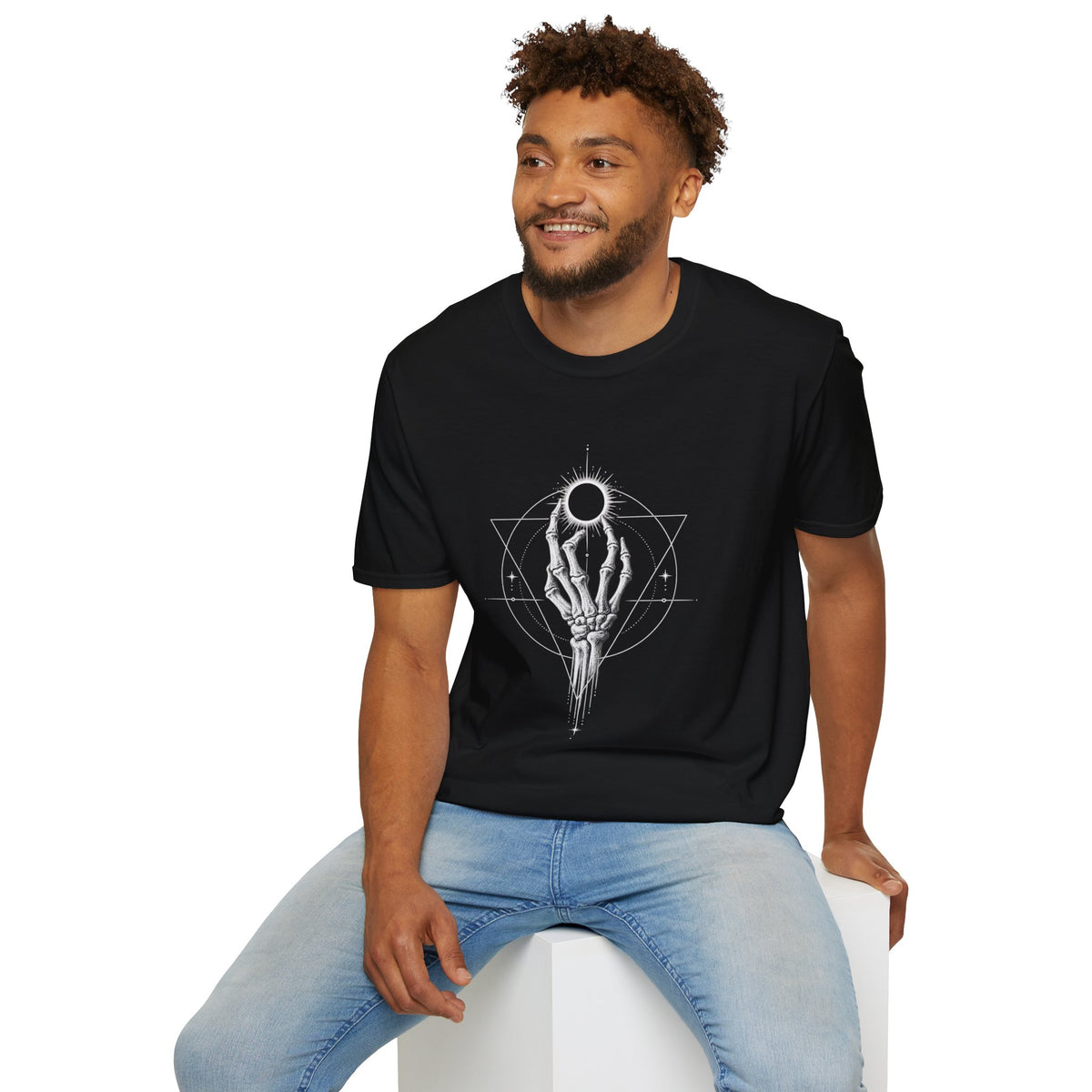 Occult Skeleton | Geometric | Mystic | Eclipse | Graphic Tee