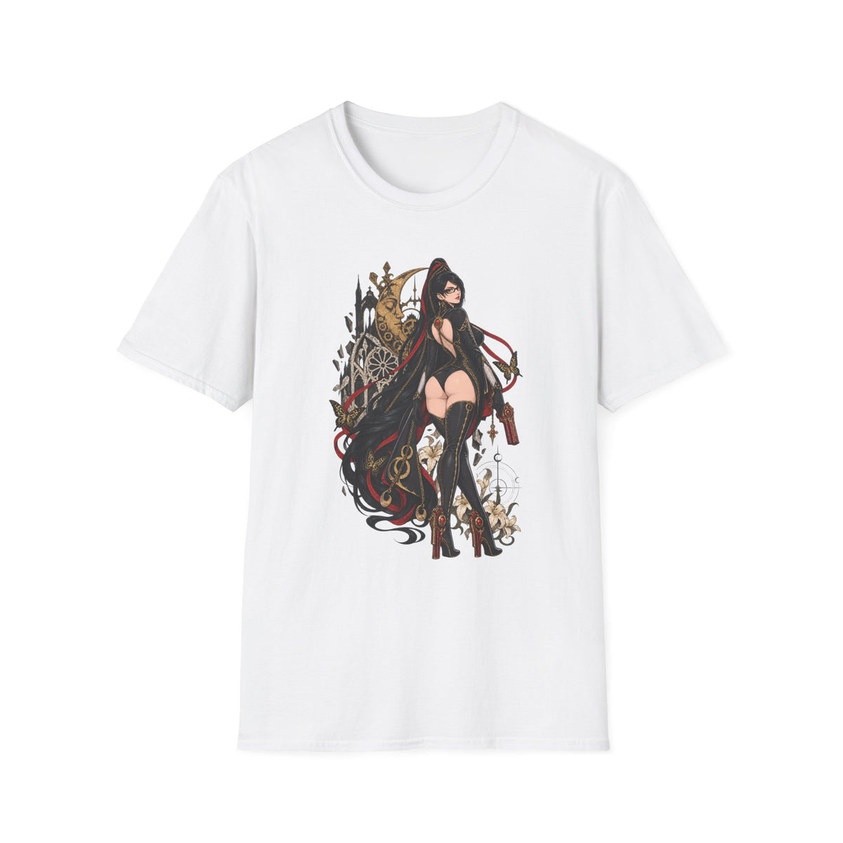 Bayonetta | Sexy Videogame Pin Up Girl | Back view Graphic Shirt