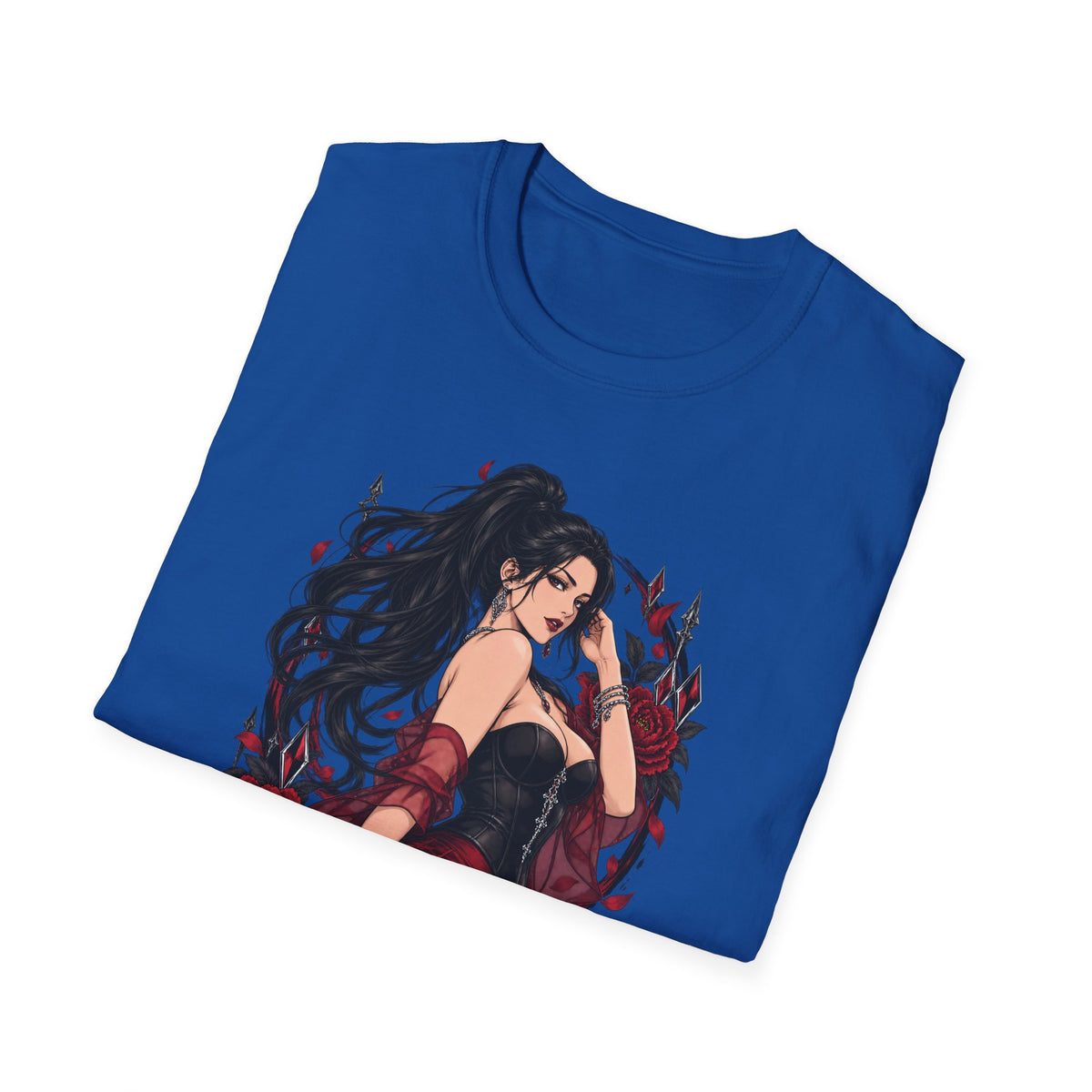 The Seducer | Sexy Black Haired Pony Tail Pin Up Girl Graphic Shirt