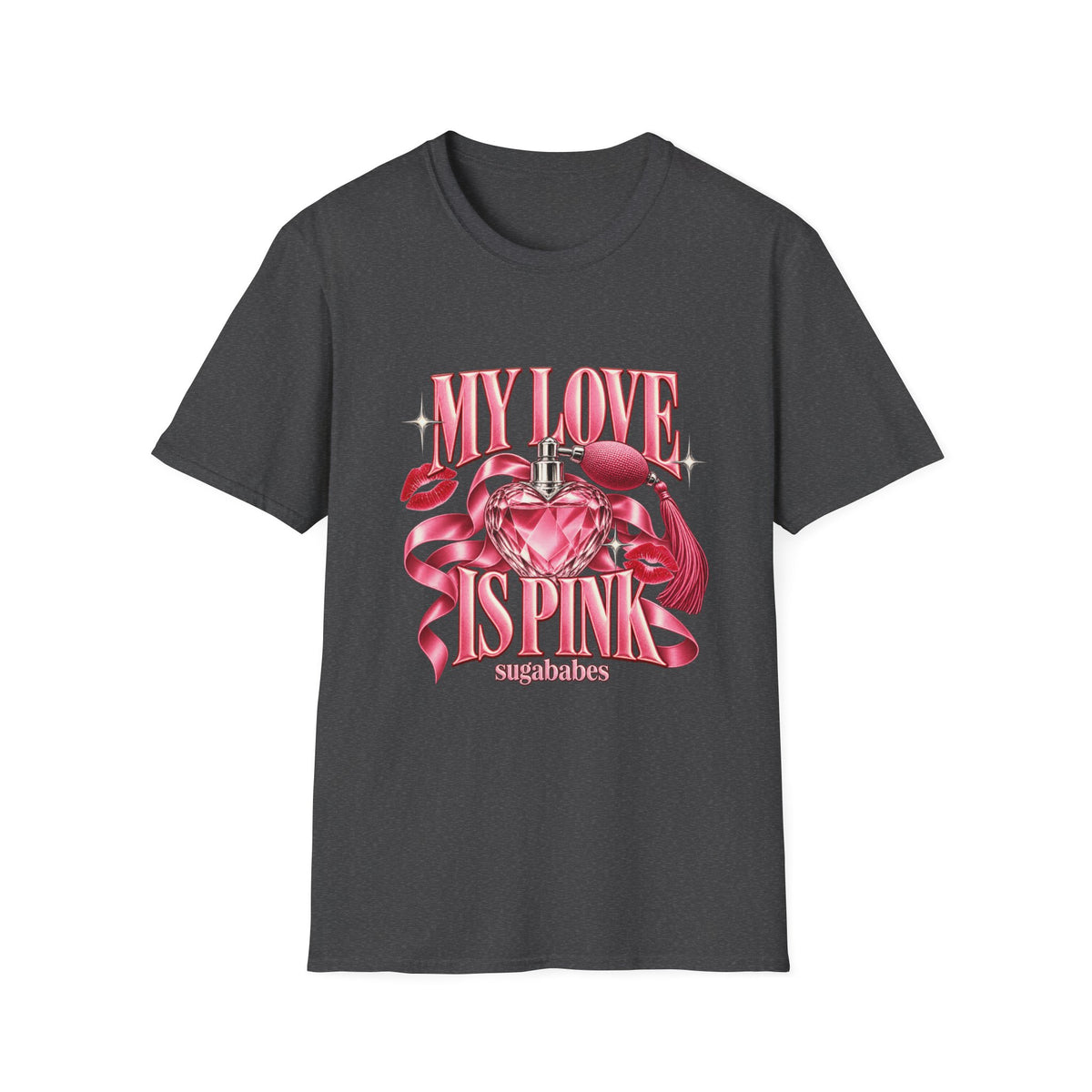 My Love Is Pink | Sugababes | Pink Heart Perfume Graphic T-Shirt