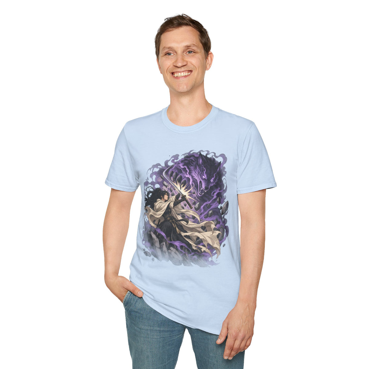 Trial of the Wolf | Samurai Anime Storm Warrior T-Shirt