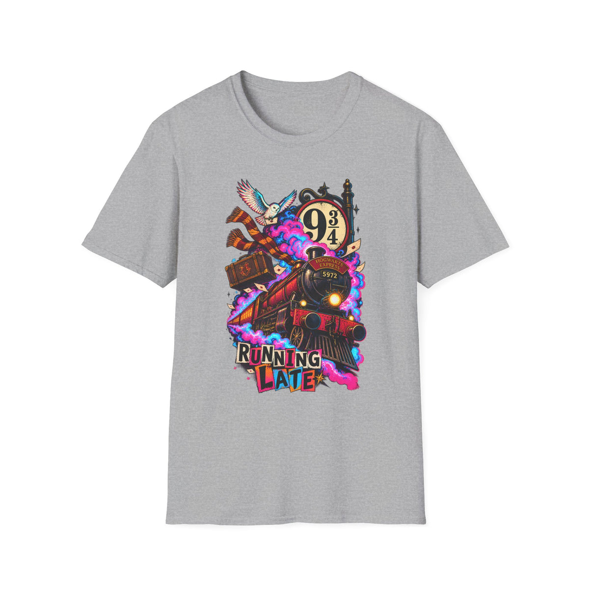 Running Late | Platform 9 and 3/4 | Harry Potter Graphic T-Shirt