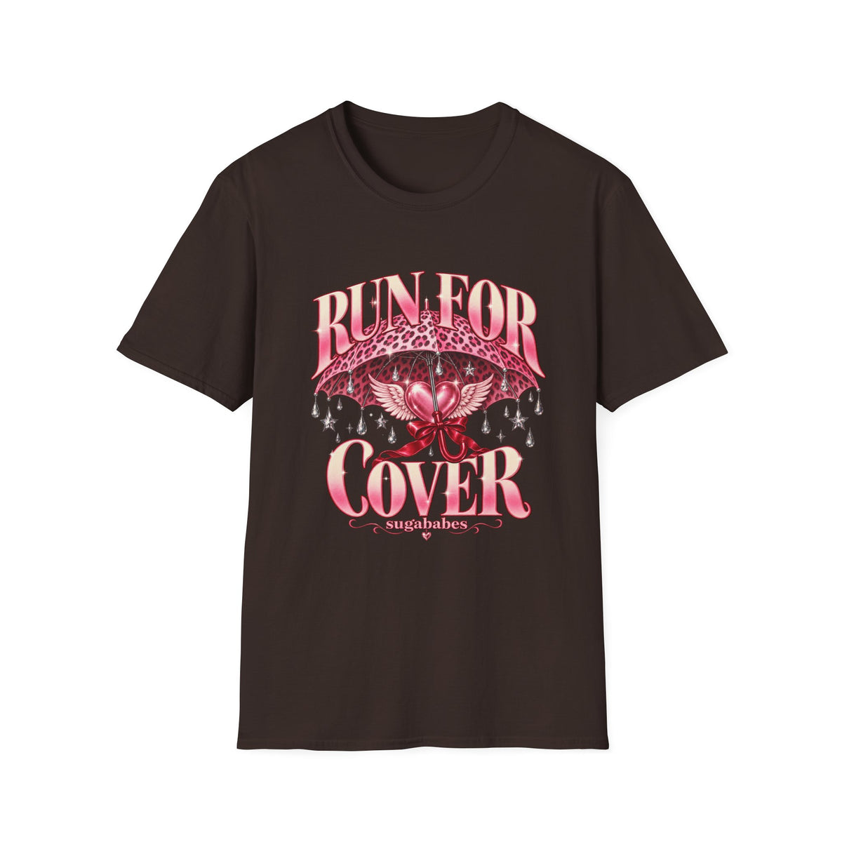 Run For Cover | Sugababes | Pink Umbrella Graphic T Shirt
