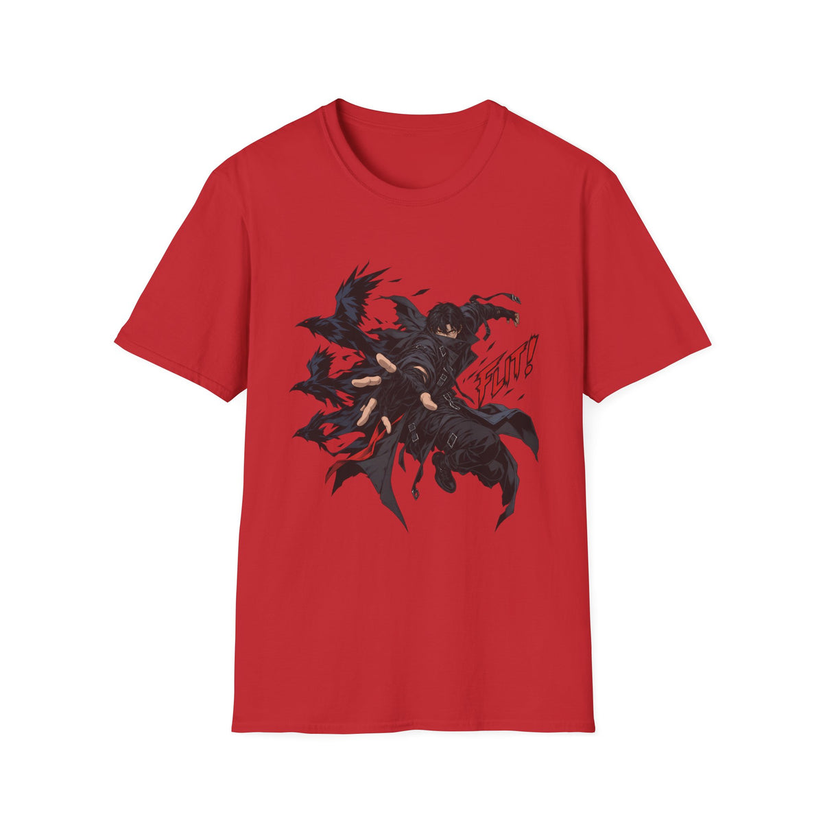 FLINT! | Dark Crow Japanese Anime Samurai Graphic Shirt