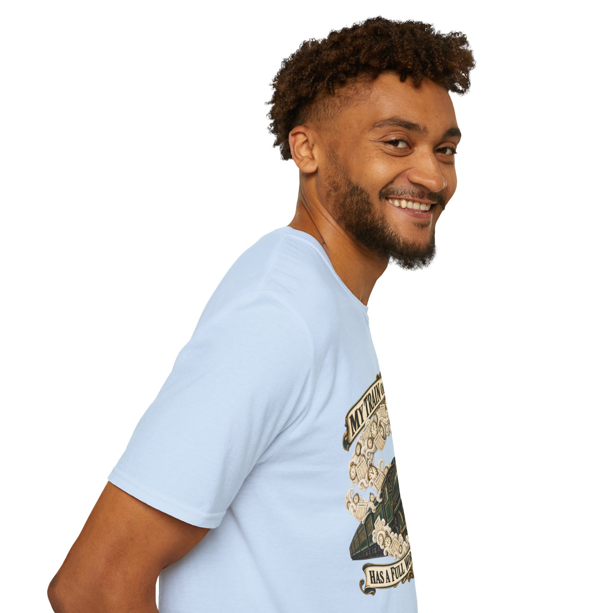 Train of Thought Vintage Steam Engine T-Shirt | My Train of Thought Has a Full Working Timetable