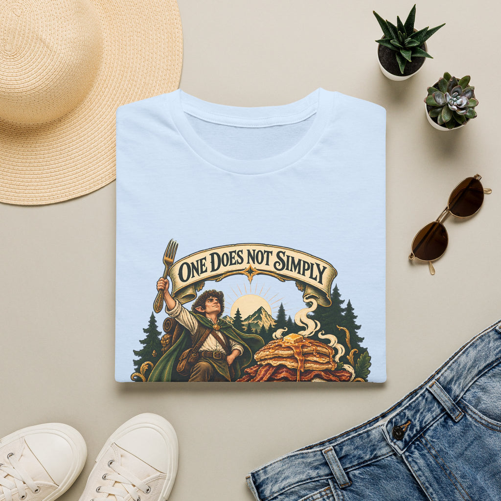 One Does Not Simply Skip Second Breakfast | Funny Hobbit Breakfast Graphic